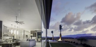 Pool and home exterior by Anderson Custom Homes